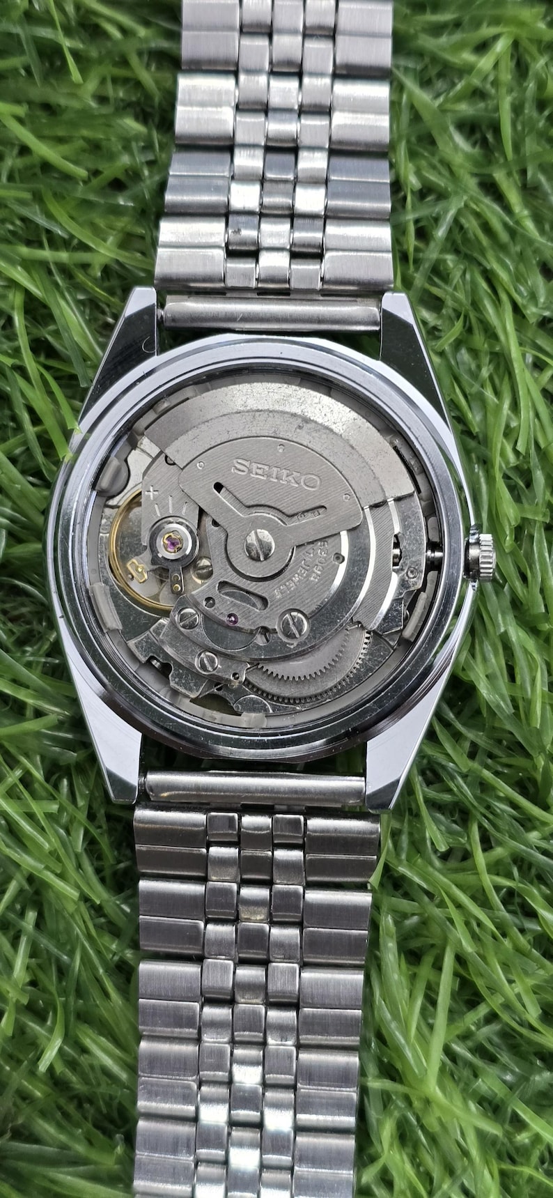 Reloj de pulsera japonés vintage Seiko 5 automático para hombre, de acero, con día y fecha, 17 joyas, restaurado. imagen 8