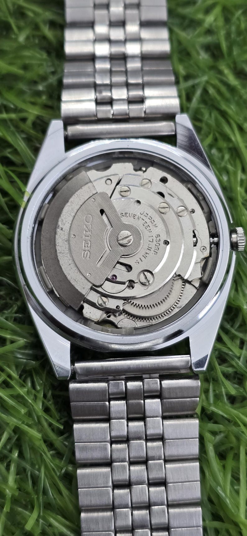 Reloj de pulsera japonés vintage Seiko 5 automático para hombre, de acero, con día y fecha, 17 joyas, restaurado. imagen 9