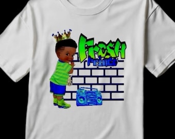 Maglietta per baby shower/rivelazione del sesso del principe di Bel-Air