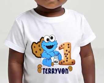 Baby Cookie Monster/Födelsedagströjor