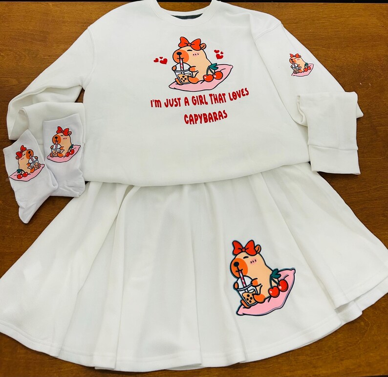 Capybara Skirt Set - Etsy