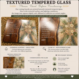 Christian Glass Cutting Board Prayer For Her Floral Cross Kitchen Decor Bless Her Peace Strength Faith Inspirational Housewarming Gift Idea image 2