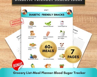 Snacks bajos en carbohidratos para diabéticos, más de 60 planes de comidas (PDF)