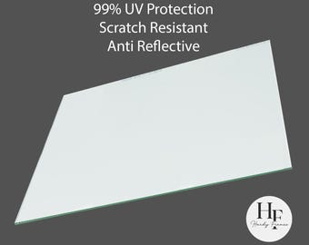 Tru Vue Ultra Clear Museum Glass, UV Blocking Glass for Art - Standard and Custom Sizes Available