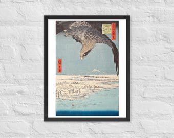 Póster Enmarcado Susaki y la llanura de Jumantsubo cerca de Fukagawa