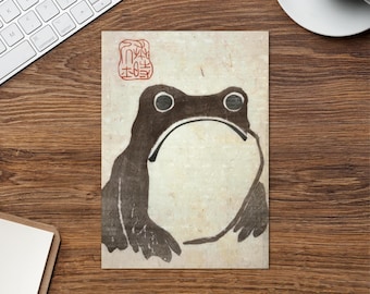 Tarjeta de felicitación de La Rana - Matsumoto Hōji (1814)