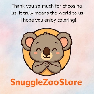 Cute Animal Coloring Book Vol.1 – 20 Printable Pages | Digital Download | Fun for Kids & Toddlers