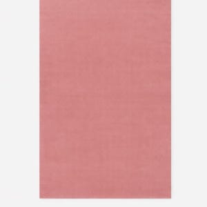 Alfombra de lana auténtica de Nueva Zelanda con nudos nórdicos, color rosa Grand Sakura de primera calidad, hecha a mano, para sala de estar y sala de estar.