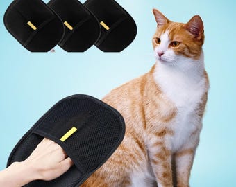 Guanto per la rimozione dei peli di animali domestici/Accessori per cani, gatti e conigli. Attrezzatura per la toelettatura degli animali domestici. Guanti.