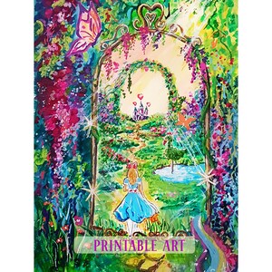 Alice in Wonderland Wall Mirror - Etsy