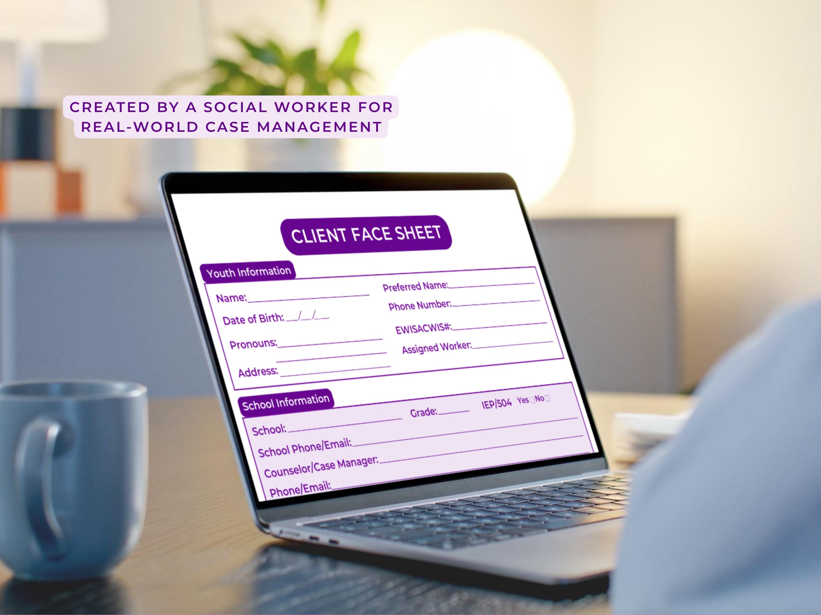 Social Work Documentation Templates | Fillable PDF & Canva - Etsy