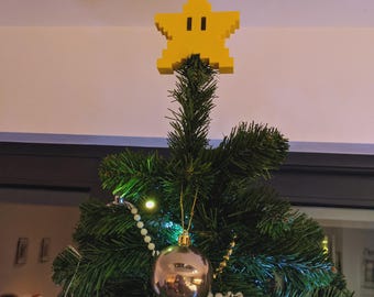 Pixel Star Topper Star for Christmas Tree