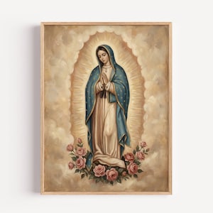 Mother Mary Vintage Picture - Etsy