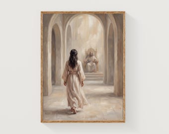 Esther Before the King Art Print | Christian Scripture Wall Art (Digital Download)