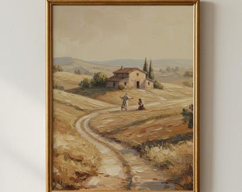 Prodigal Son Wall Art | Christian Impasto Painting | Beige Bible