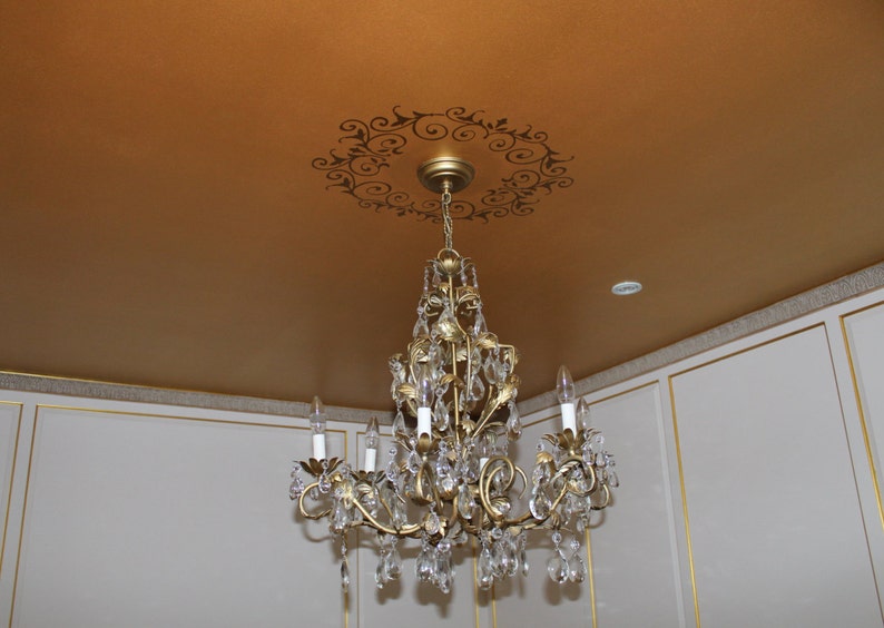 Custom Decal Medallion for Ceiling Dining Room Vinyl Decal Etsy