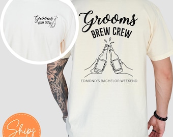 Personalized Bachelor Party Shirt, Brewery Tour Tee, Groom Shirt