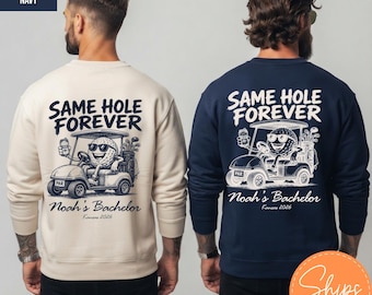 Custom Golf Bachelor Party Sweatshirt, Retro Miami Groomsmen Top