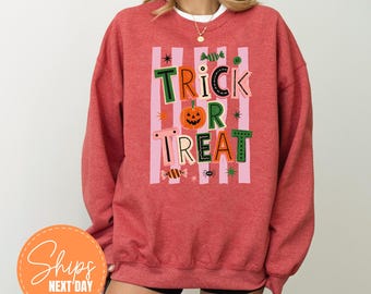 Retro Halloween Sweatshirt, Comfort Colors Spooky Season Crewneck, Fall Top
