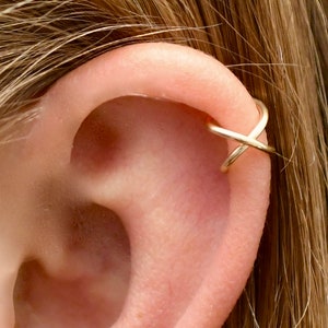 Criss Cross Ear Cuff Helix Ear Cuff Ear Cuffs Helix Ear Cuffs Non