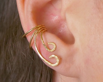 Curl • Ear Wrap • Ear Cuff • Gold Filled or Sterling Silver • Minimalist Ear Cuff • Ear Wraps • Statement Ear Cuff • Gift for Her •EW102