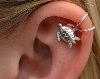 Pendientes De Tuerca De Plata De Ley 925 Pequeños Hawaianos Honu De Tortuga Marina, Plata De Ley