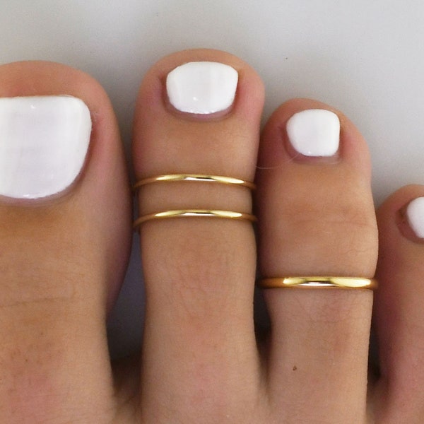 Double Toe Rings Etsy