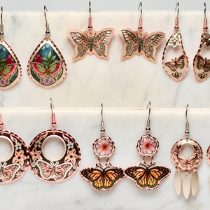 Earrings for Teen Girls Cute Butterfly Drop Earrings Colorful Wooden Resin  Animal Sweet Butterfly Earrings Wing Dangle Earring For Women Girls Bohemia  Party Ethnic Jewelry 