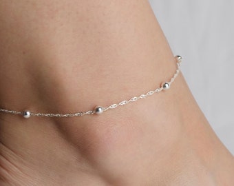 Twisted Satellite • Anklet • Gorgeous Anklet Bracelet • Sparkly Anklet • Silver Anklet • Anklets for Women • Delicate Anklet • ANK17