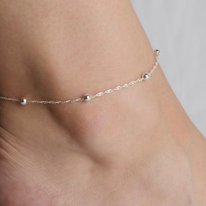 Twisted Satellite • Anklet • Gorgeous Anklet Bracelet • Sparkly Anklet • Silver Anklet • Anklets for Women • Delicate Anklet • ANK17