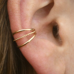 Delicate • Ear Cuff • Ear Cuffs • Gold Ear Cuffs • Ear Wrap • Silver Ear Cuff • Ear Wraps • Minimalist Ear Cuff • Fake Conch Piercing •EC336