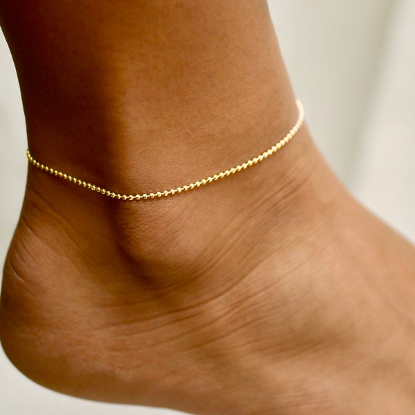 Sparkling Dots • Anklet • Ball Chain Anklet • Gold Anklet • Anklets • Anklets for Women • Ankle Bracelet • Gifts for Her • Ankle Chain ANK19