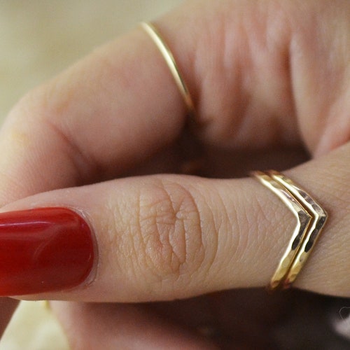 Classic Band Thumb Ring Dainty Ring Gold Thumb Ring | Etsy Classic Band Thumb Ring Dainty Ring Gold Thumb Ring | Etsy