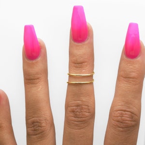 Double Line • Midi Ring • Toe Rings • Simple Ring • Minimalist Ring • Minimalist Ring  •  Stacking Ring • Knuckle Rings • TRA81