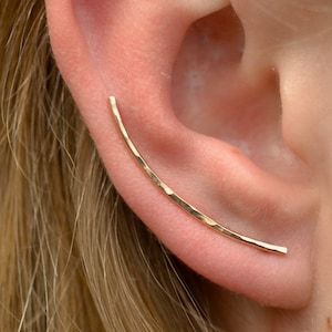 Minimalist • Ear Climber • Earring • Ear Pin • Minimalist Ear Pin • Ear Climber • Ear Crawler • Silver Ear Crawler • Ear Sweep • EP27