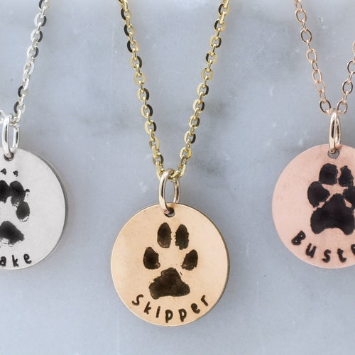 Dog Paw Print Pendant Charm Leather Cord Necklace*~Free Ship Dog Paw Print Pendant Charm Leather Cord Necklace*~Free Ship