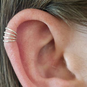 Four Wire • Ear Cuff • Helix Ear Cuff • Ear Wrap • Cartilage Ear Cuff • Helix Non Pierced • No Piercing • Fake Piercing • EC611