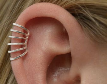 Six Wire • Ear Cuff • Ear Wrap • Helix Ear Cuff • Cartilage Ear Cuff • Helix Ear Cuffs • Ear Wraps • Silver Ear Cuff • EC614