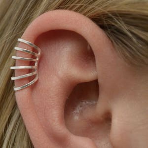 Six Wire • Ear Cuff • Ear Wrap • Helix Ear Cuff • Cartilage Ear Cuff • Helix Ear Cuffs • Ear Wraps • Silver Ear Cuff • EC614