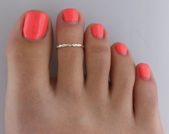 Braid • Toe Ring • Toe Rings • Midi Rings • Sterling Toe Rings • Toe Ring • Stacking Rings • Minimalist Ring • Knuckle Rings • TR04