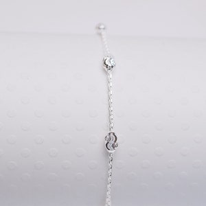 Sparkle Satellite • Anklet • Simple Silver Anklet • Dainty Anklet • Anklets • Anklets for Women • Ankle Bracelet • Gifts for Her • ANK25