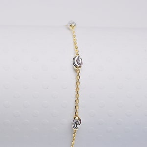 Sparkle Satellite • Anklet • Simple Anklet • Dainty Anklet • Two Tone Anklet • Anklets for Women • Ankle Bracelet • Gifts for Her • ANK25