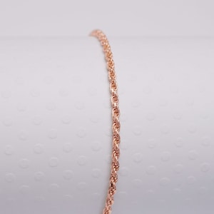 Seil • Fußkettchen • Roségold Fußkettchen • Einfaches Fußkettchen • Fußkettchen Armbänder • Fußkettchen für Frauen • Layered Fußkettchen • Fußkettchen • Geschenk für Sie • ANK11