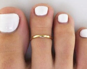 Classic 2mm Hammered • Adjustable Toe Ring • Toe Ring • Midi Rings • Stackable Toe Rings • Midi Ring • Knuckle Ring • TRA30 RH