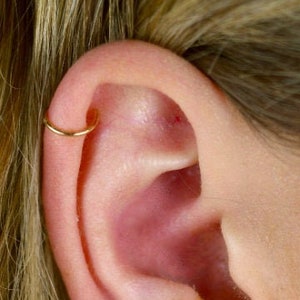 Cartilage hoop earrings online gold