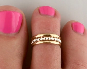 Toe Ring • Adjustable • Toe Rings • Midi Rings • Minimalist Rings • Gold Toe Ring • Silver Toe Ring • 14K Toe Ring • TRA36