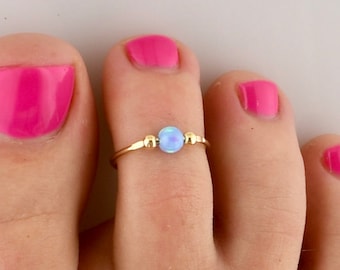 Opal Perle • Verstellbarer Zehenring • Zehenring • Zehenringe • Opal Midi Ring • Opal Schmuck • Opal Ring • Opal Zehenring • Geschenk für Sie • TRA82