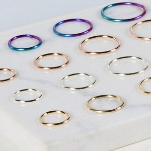 Tiny Hoops • Hoops • Earrings • Cartilage Hoops • Endless Hoop Earrings • Huggie Hoops • Eternity Hoop Earrings • Nose Hoop
