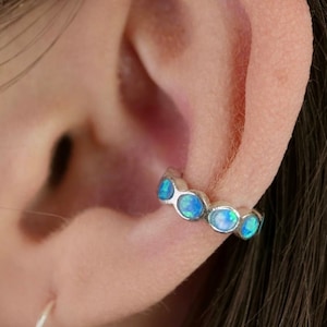 Opal Dots • Ear Cuff • Ear Cuffs • Conch Ear Cuff • Birthday Gift • Opal Ear Cuffs • Ear Wraps • Middle Fit • Gift for Her • Opal Jewelry