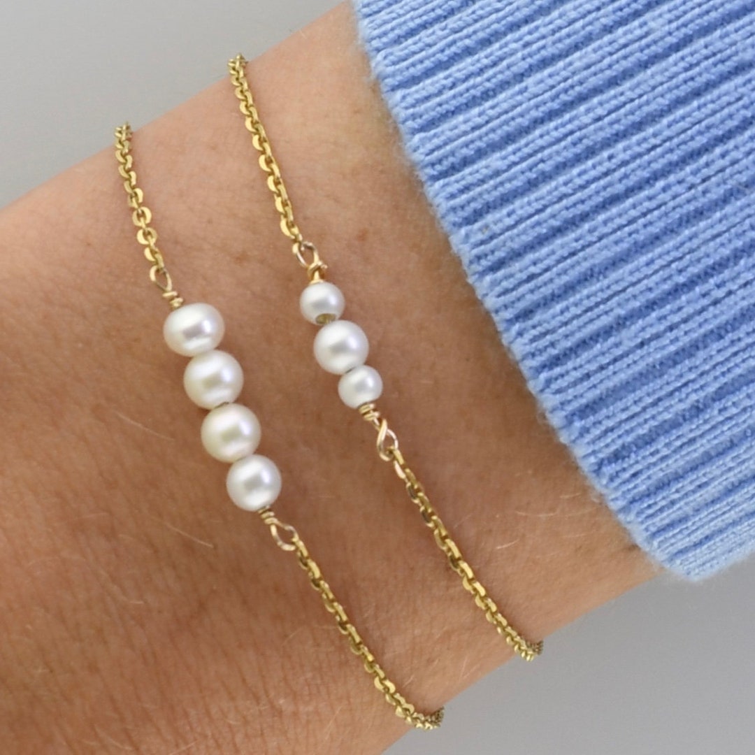 Etsy pearl bracelet Clearance